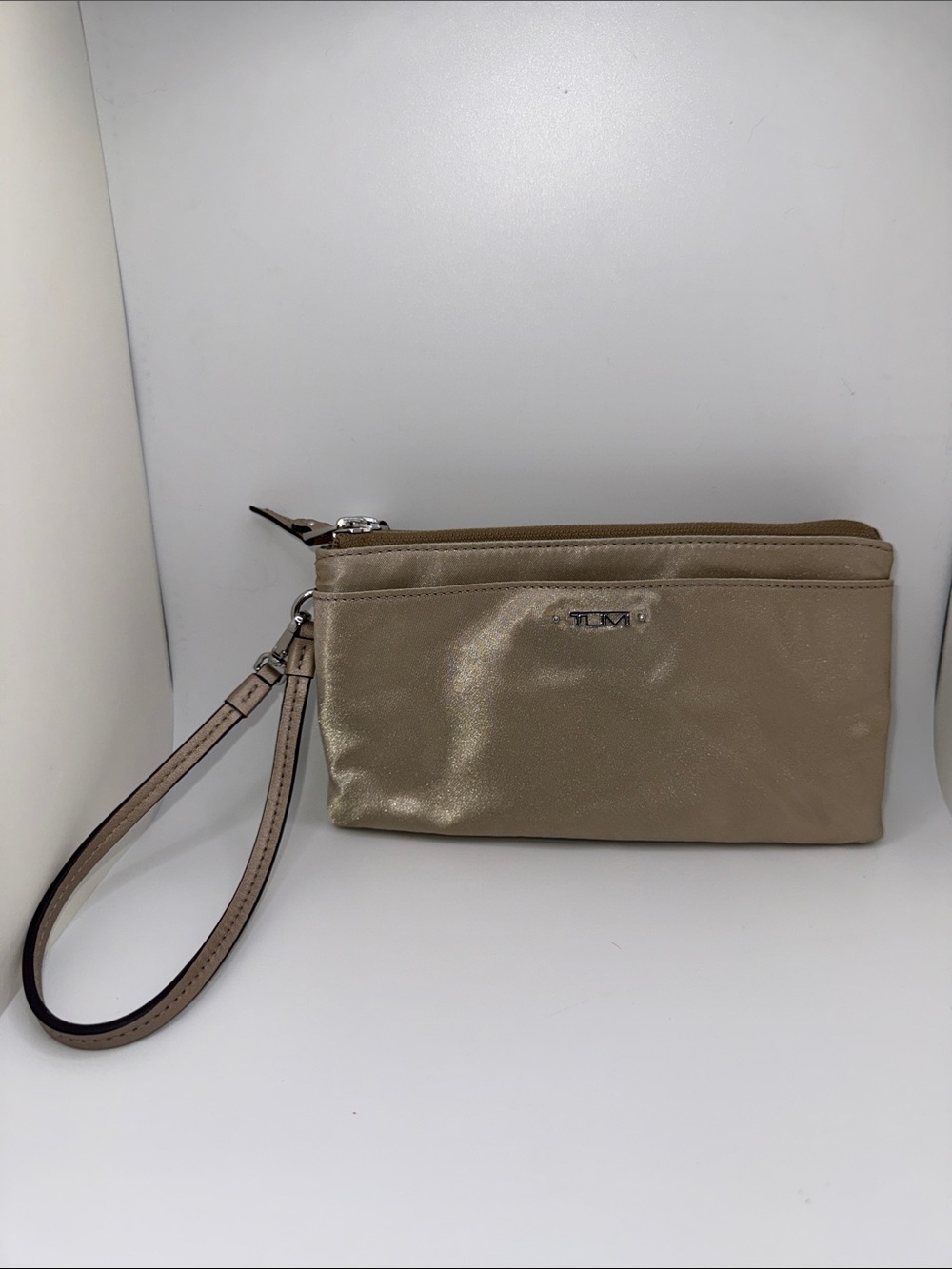 Tumi Metallic Voyageur Double-Zip Wristlet